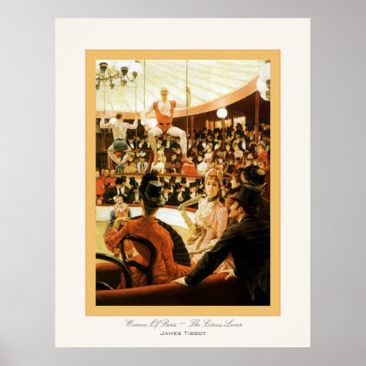 Vrouwen van Parijs ~ de Circus Lover ~ James Tisso Poster (Voorkant)