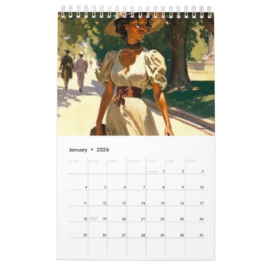 Vrouwen van Sun 12 maanden kalender (enkele bladzi (Jan 2026)