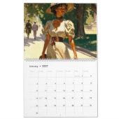 Vrouwen van Sun 12 maanden kalender (gesplitste bl (Jan 2027)