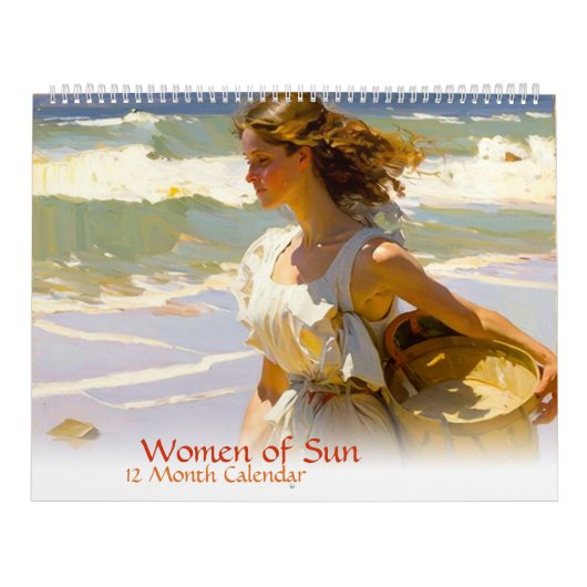 Vrouwen van Sun 12 maanden kalender (gesplitste bl (Hoes)