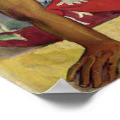 Vrouwen van Tahiti, op het strand, 1891 Poster (Hoek)