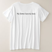 Vrouwen van Temple Israel Plus Size T-Shirt (Design achterkant)