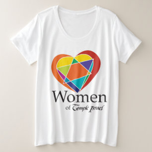 Vrouwen van Temple Israel Plus Size T-Shirt