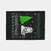 Vrouwen Van Verpleegster Kerstboom Verlichting Lel Fleece Deken (Voorkant (Horizontaal))