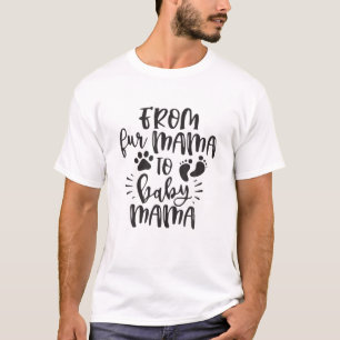 Vrouwen van vier mama naar Baby moeder zwangerscha T-shirt
