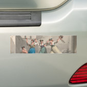Vrouwen vechten in Rome, Italië (historische scène Bumpersticker (Op auto)