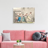 Vrouwen vechten in Rome, Italië (historische scène Canvas Afdruk (Insitu (Woonkamer))