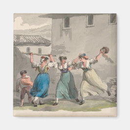 Vrouwen vechten in Rome, Italië (historische scène Magneet