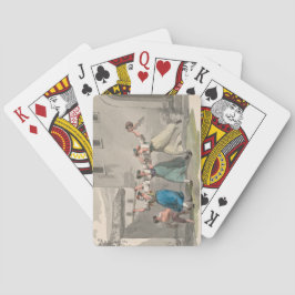 Vrouwen vechten in Rome, Italië (historische scène Pokerkaarten