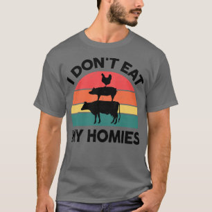 Vrouwen Vegan, ik eet mijn dakbedekking niet. T-shirt