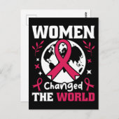Vrouwen veranderden de wereldfeministe briefkaart (Voorkant / Achterkant)