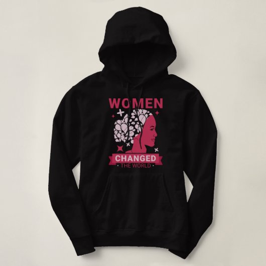 Vrouwen veranderden de wereldfeministe hoodie (Design voorkant)