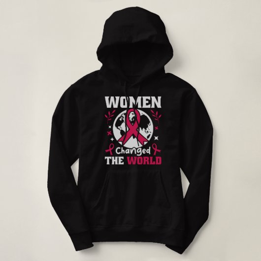 Vrouwen veranderden de wereldfeministe hoodie (Design voorkant)
