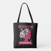 Vrouwen veranderden de wereldfeministe tote bag (Achterkant)