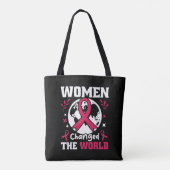 Vrouwen veranderden de wereldfeministe tote bag (Achterkant)