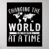 Vrouwen veranderen de wereld grappige dyslexie poster (Voorkant)