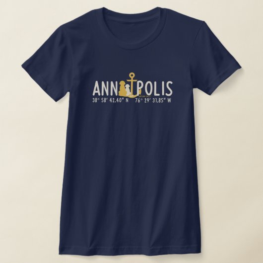 Vrouwen verankerden in de marine van Annapolis T-S T-shirt (Laagn)