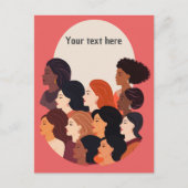 Vrouwen verenigd sterke Fellowship Briefkaart (Voorkant)