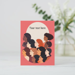 Vrouwen verenigd sterke Gemeenschap Briefkaart