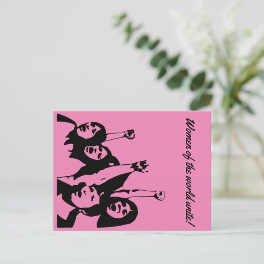 Vrouwen verenigen briefkaart (Staand voorkant)