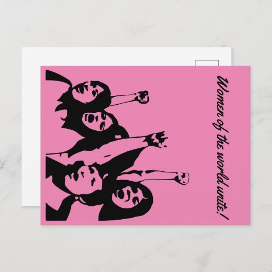 Vrouwen verenigen briefkaart (Voorkant / Achterkant)