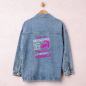 Vrouwen vergeten de kroon in prinses motorhelm denim jacket (Hangar)