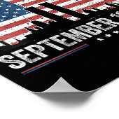 Vrouwen vergeten nooit 11 september 2001 Memorial  Poster (Hoek)