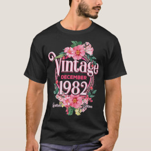 Vrouwen Verjaardag geboren in december 1982 Bloeme T-shirt
