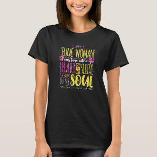 Vrouwen Verjaardag Juni Geboorte Maand Gemini Dag  T-shirt