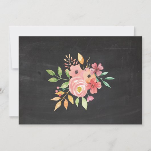 Vrouwen Verjaardag Party Foto Bloemen Rustiek Uitn Kaart (Achterkant)