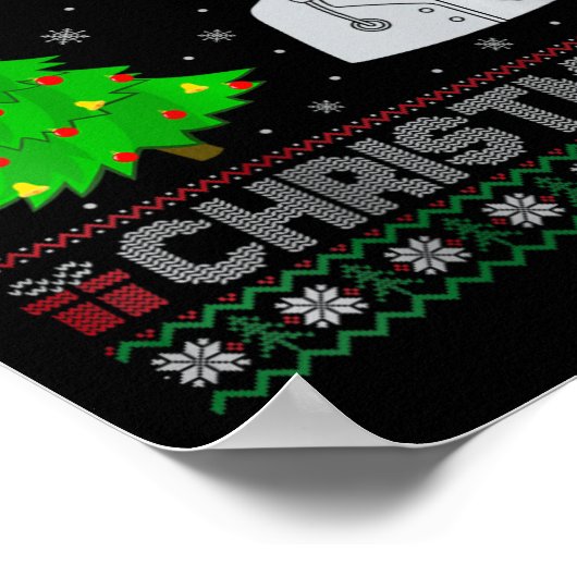 Vrouwen Verpleegkundige Practitioner Xmas Tree Lig Poster (Hoek)