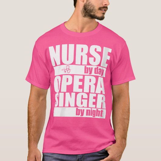 Vrouwen Verpleegster van Dag Opera Zanger van de N T-shirt (Voorkant)