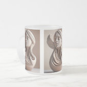 Vrouwen versterken matglas koffiemok (Voorkant links)