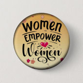 Vrouwen versterken vrouwen ronde button 5,7 cm (Voorkant)