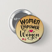 Vrouwen versterken vrouwen ronde button 5,7 cm (Voorkant /achterkant)