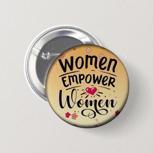 Vrouwen versterken vrouwen ronde button 5,7 cm (Voorkant /achterkant)