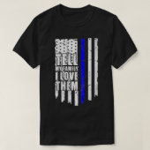 Vrouwen Vertel mijn familie dat ik van hen hou die T-shirt (Design voorkant)