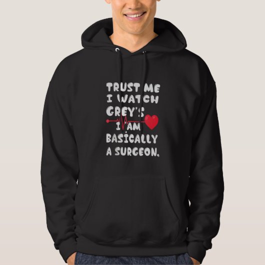 Vrouwen vertrouwen me dat ik kijk naar de grijs di hoodie (Voorkant)