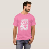 Vrouwen Vertrouwen over angst Shirt. Floral Breast T-shirt (Voorkant volledig)