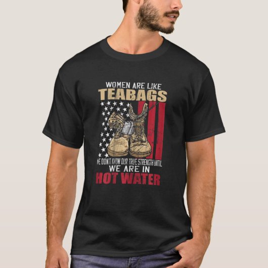 Vrouwen Veteraan, zoals theabags Veteran Day Grap T-shirt (Voorkant)