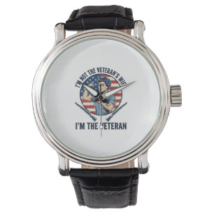 Vrouwen Veteranen Patriottische Vintage Gravure Sh Horloge