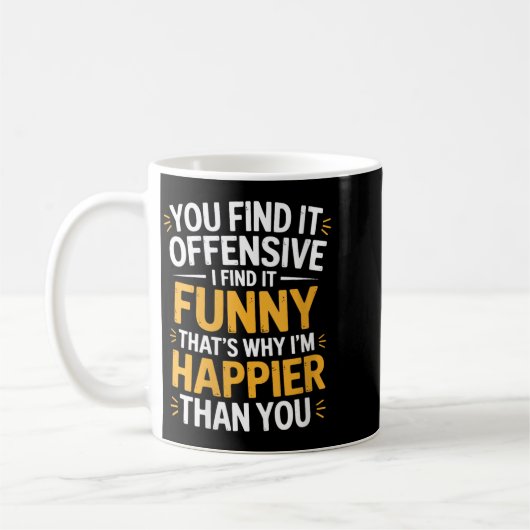 Vrouwen vinden aanstootgevend, ik vind het grappig koffiemok (Links)