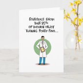 Vrouwen vinden het leuk om 45 jaar te worden kaart (Gele Bloem)