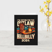 Vrouwen Vintage Outlaw Hillbilly 2024 Amerikaanse  Kaart (Gele Bloem)