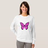 Vrouwen vlinder lange mouw shirt (Voorkant volledig)