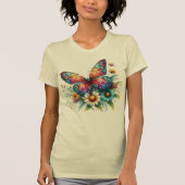 Vrouwen Vlinder T-shirt (Voorkant)