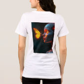 Vrouwen vlinder T-shirt (Achterkant)