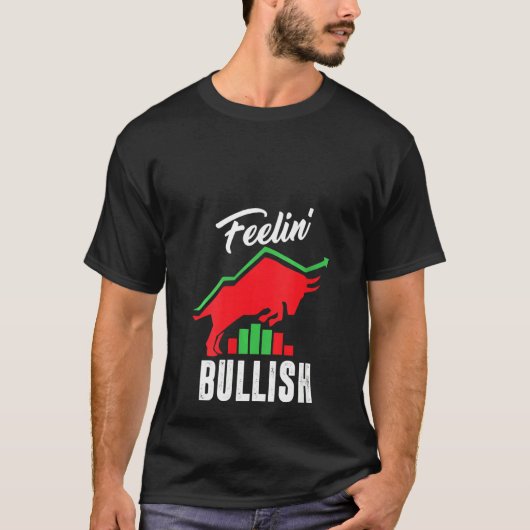 Vrouwen Voelen Bullish Day Trader Beurs Tram T-shirt (Voorkant)