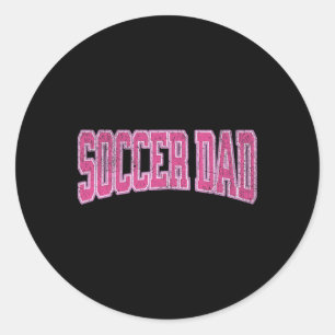 Vrouwen Voetbal Dochter Voetbal Trots Voetbal Vade Ronde Sticker