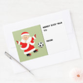 Vrouwen Voetbal Kerstmis Vakantie Gift Labels (Envelop)